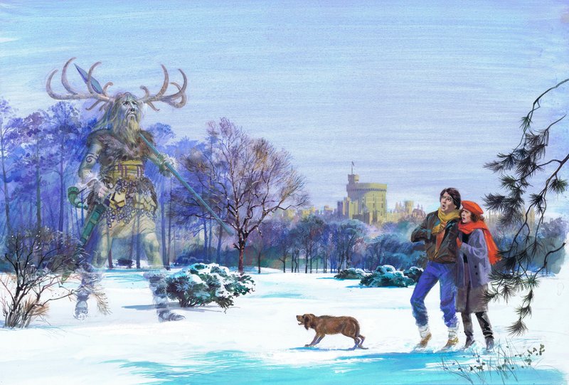 Herne der Jäger erscheint im Windsor Great Park von Andrew Howat