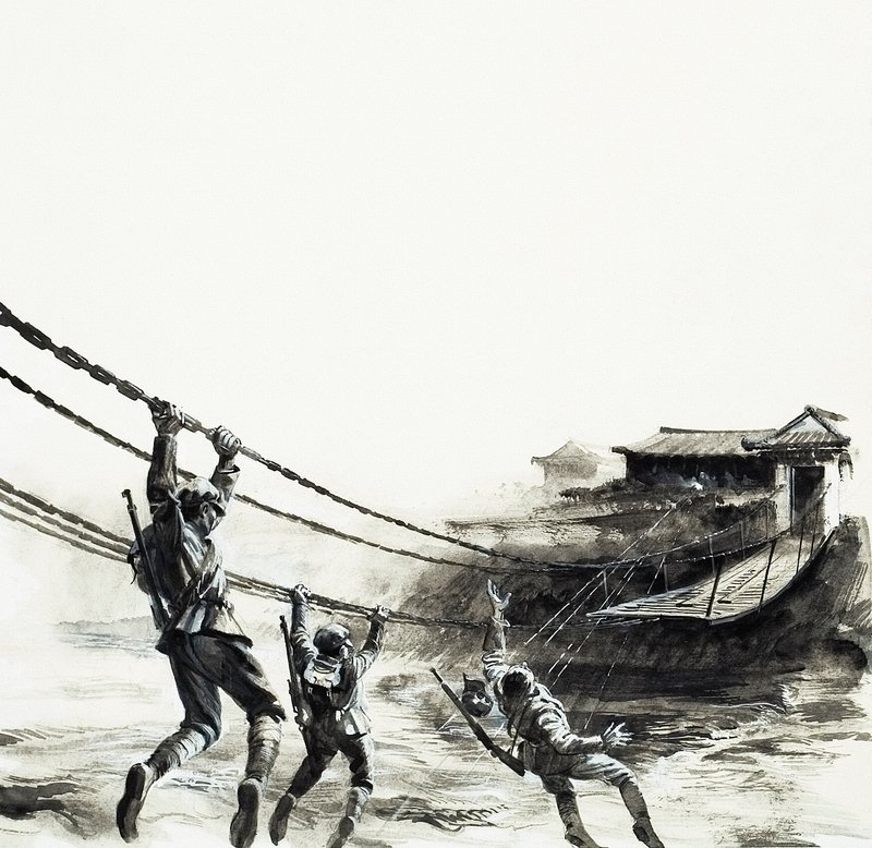 Die Schlacht an der Luding-Brücke von Andrew Howat