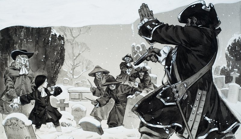 Schlägerei auf dem Kirchhof von Angus McBride
