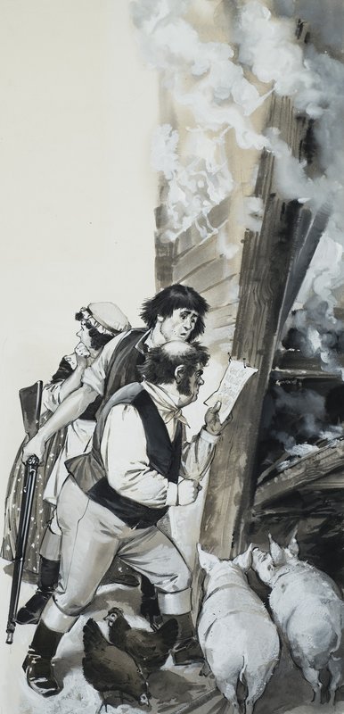 Männer mit Schweinen von Angus McBride