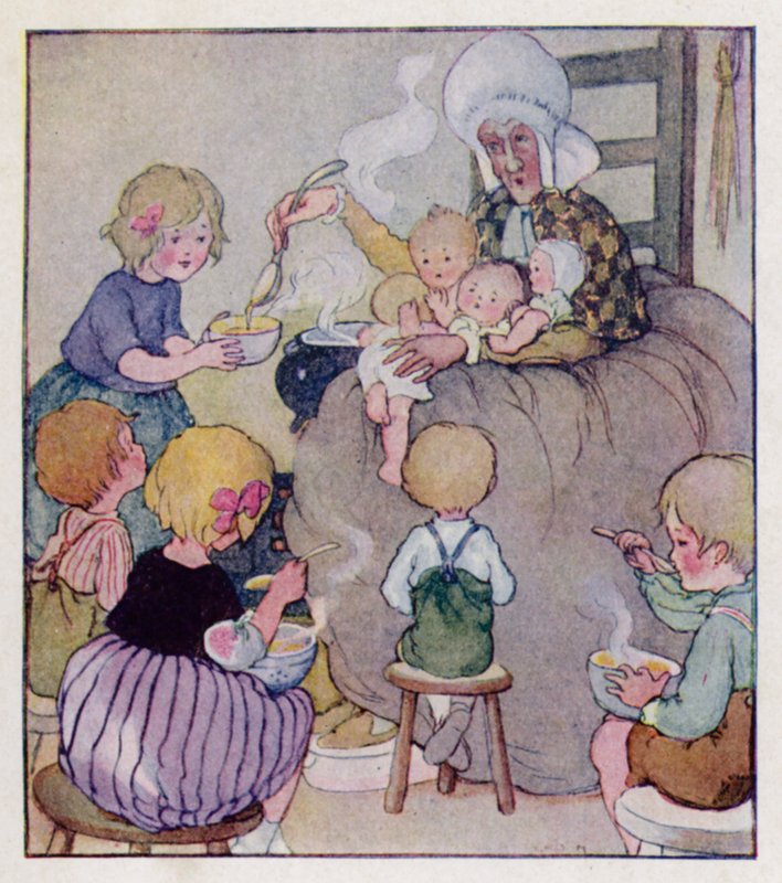 Kinderreim: Es war eine alte Frau, die in einem Schuh lebte von Anne (after) Anderson