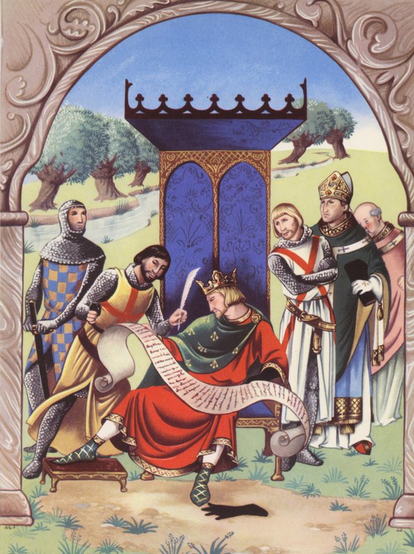 König Johann unterzeichnet die Magna Carta von Anne & Johnstone Janet (1928 79) Johnstone
