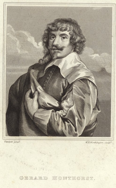 Porträt von Gerard van Honthorst von Anthony van Dyck