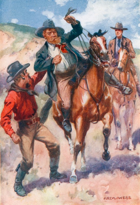 Er packte seinen Angreifer und zog ihn von seinem stürzenden Pferd von Archibald Webb