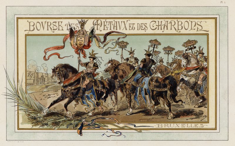 Metall- und Kohlebörse, Brüssel von Armand Jean Heins