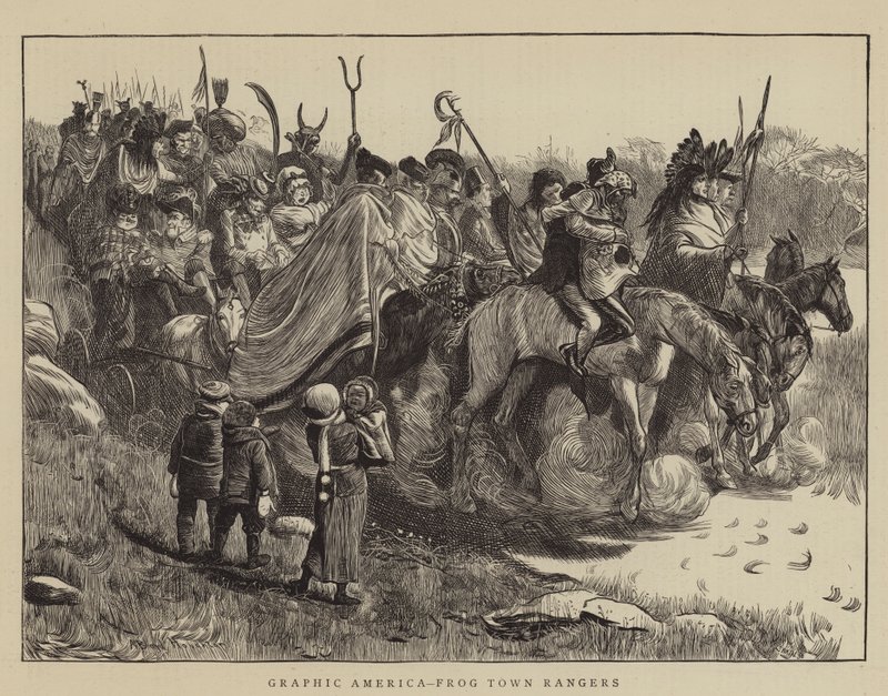 Grafisches Amerika, Frog Town Rangers von Arthur Boyd Houghton