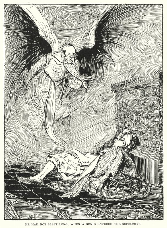 Er hatte nicht lange geschlafen, als ein Geist das Grab betrat von Arthur David McCormick