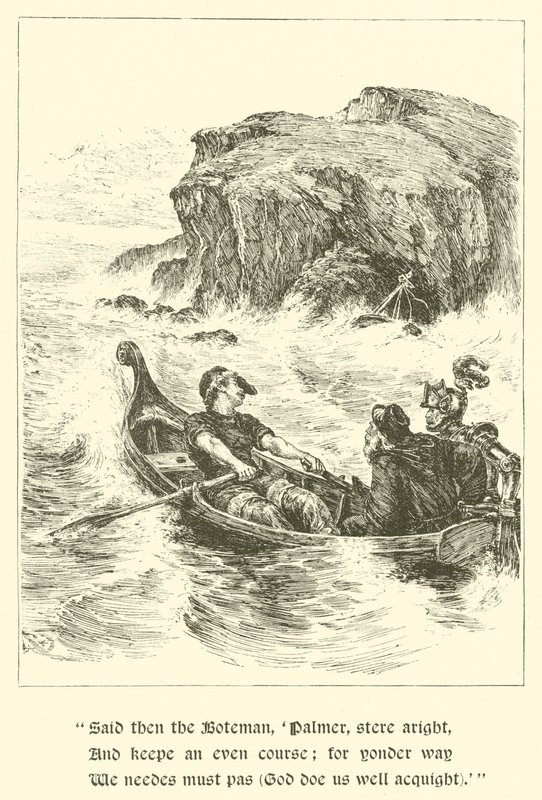 Sir Guyon, Der Felsen des Vorwurfs von Arthur George Walker