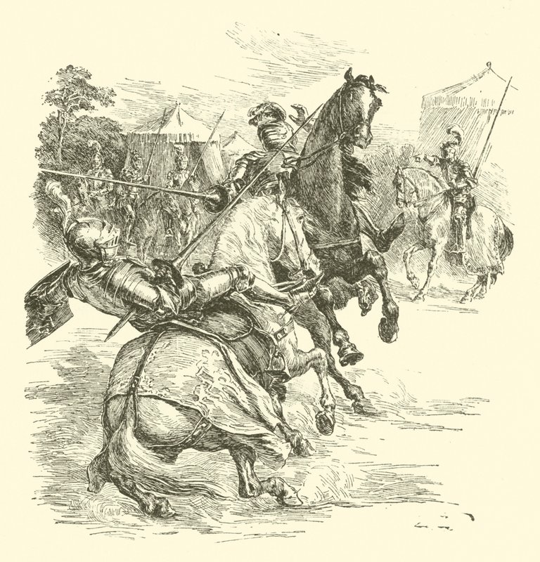 Die Legende von Britomart, Das Turnier von Arthur George Walker