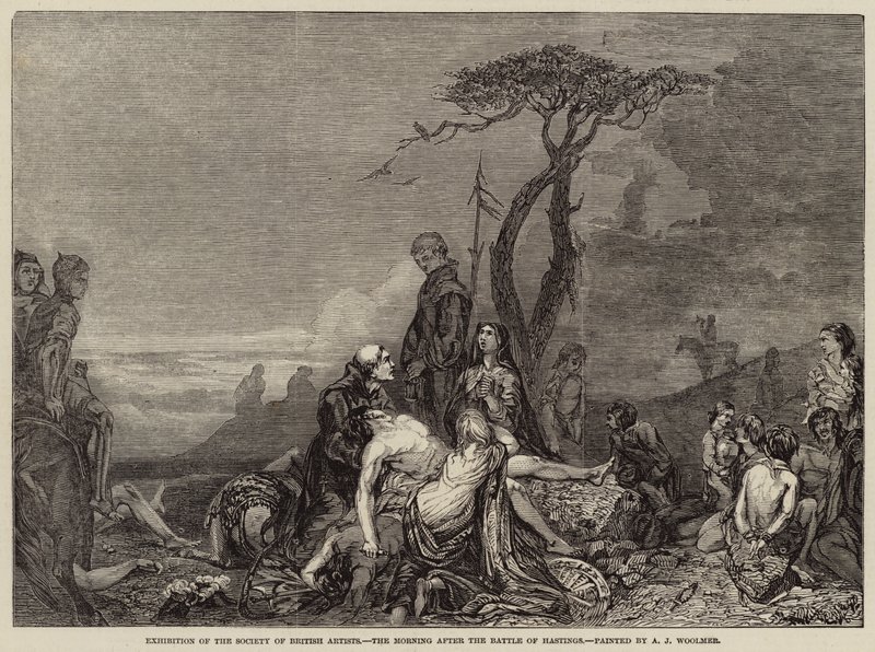 Der Morgen nach der Schlacht von Hastings von Arthur Joseph Woolmer