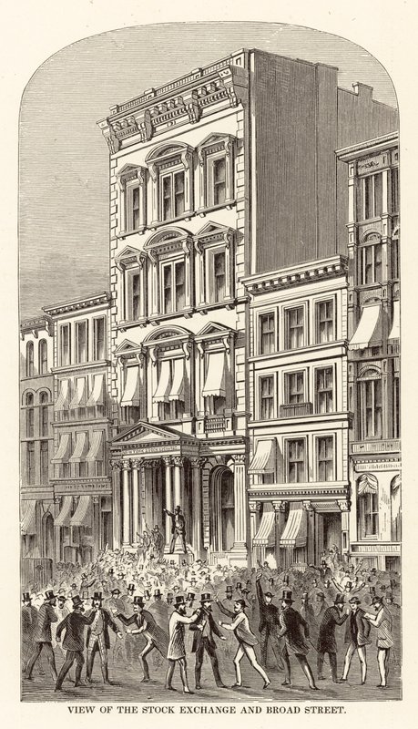 Ansicht der Börse und Broad Street von Arthur Lumley