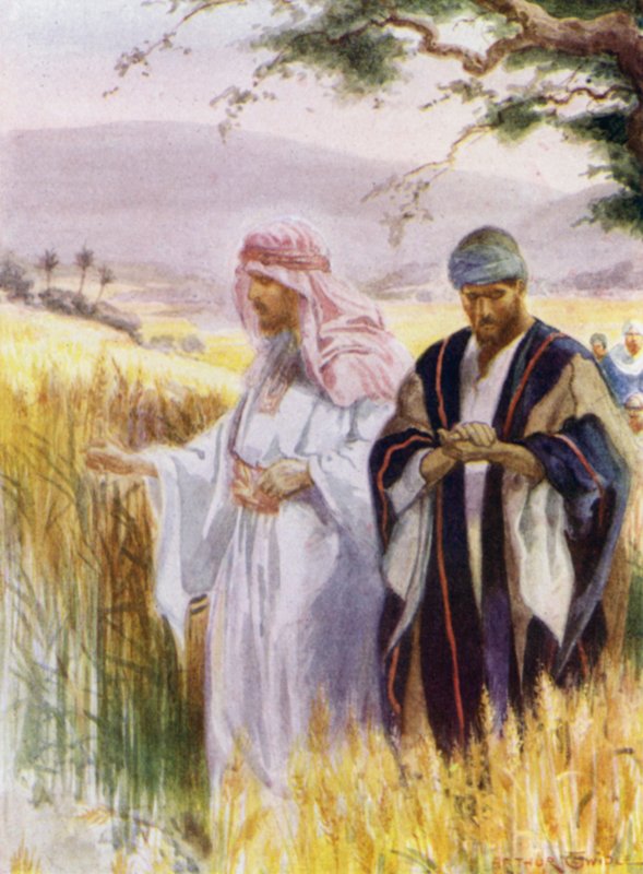 Jesus und seine Jünger im Kornfeld von Arthur Twidle