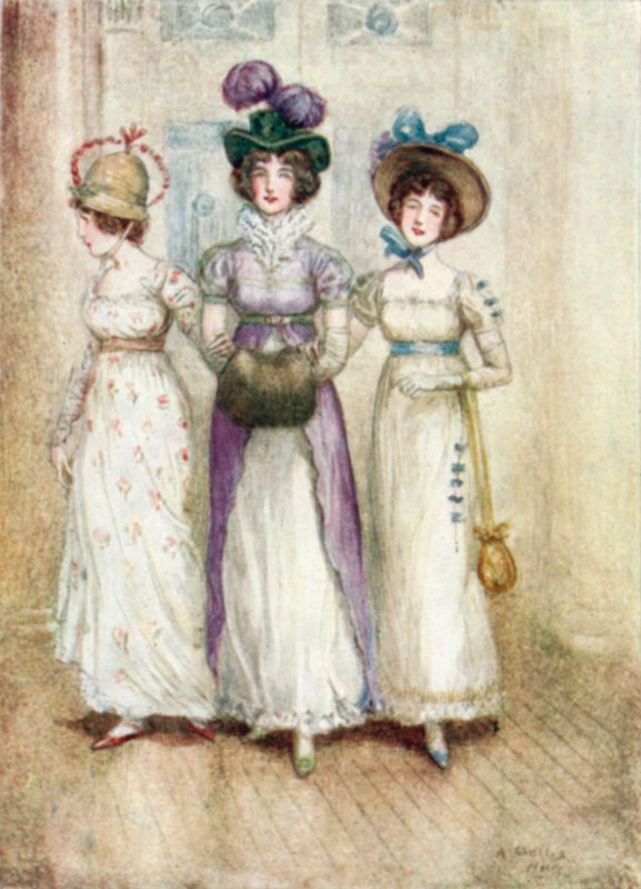 Illustration für Northanger Abbey von Jane Austen von Arthur Wallis Mills