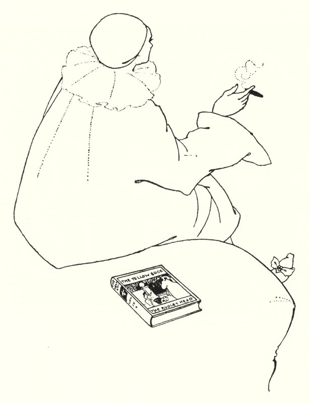 Entwurf für eine Einladungskarte von Aubrey Beardsley