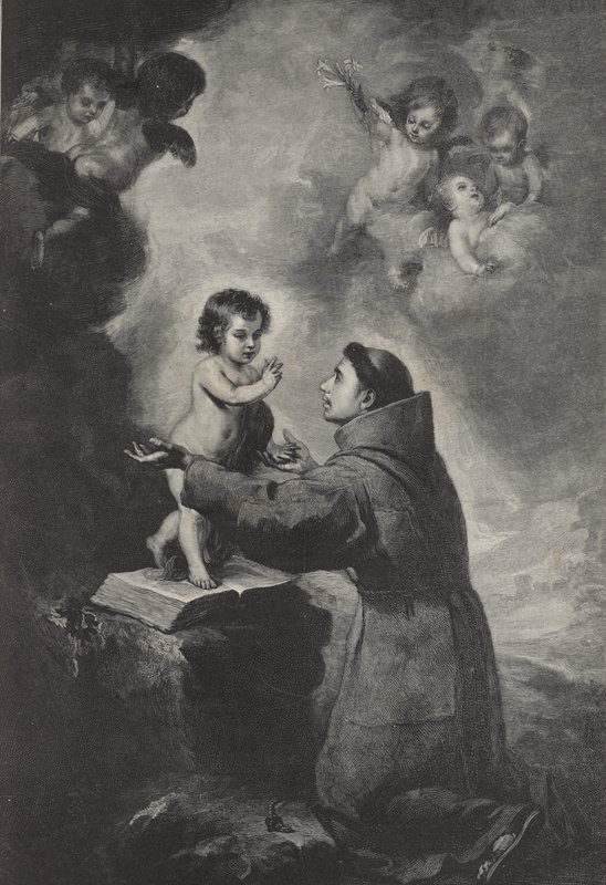 Die Vision des Heiligen Antonius von Padua von Bartolomé Esteban Murillo