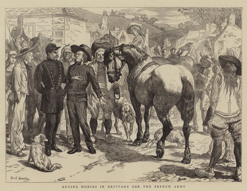 Pferdekauf in der Bretagne für die französische Armee von Basil Bradley