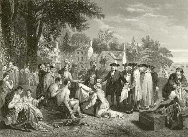 William Penns Vertrag mit den Indianern von Benjamin West