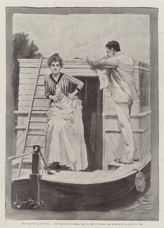 Die seltsamen Abenteuer eines Hausboots, von William Black von Bernard Partridge