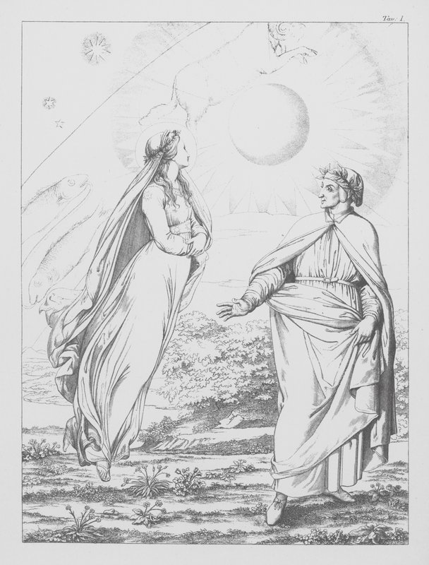 Dantes Göttliche Komödie, Paradiso (Himmel), Platte I von Bernhard Schuler