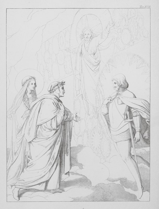 Dantes Göttliche Komödie, Paradiso (Himmel), Tafel XVII von Bernhard Schuler