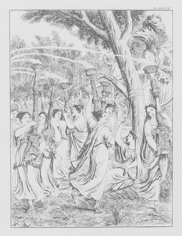 Dantes Göttliche Komödie, Purgatorio (Fegefeuer), Platte XXXIX von Bernhard Schuler