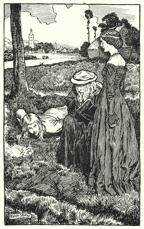 Illustration für The Cloister and The Hearth von Charles Reade von Byam (after) Shaw