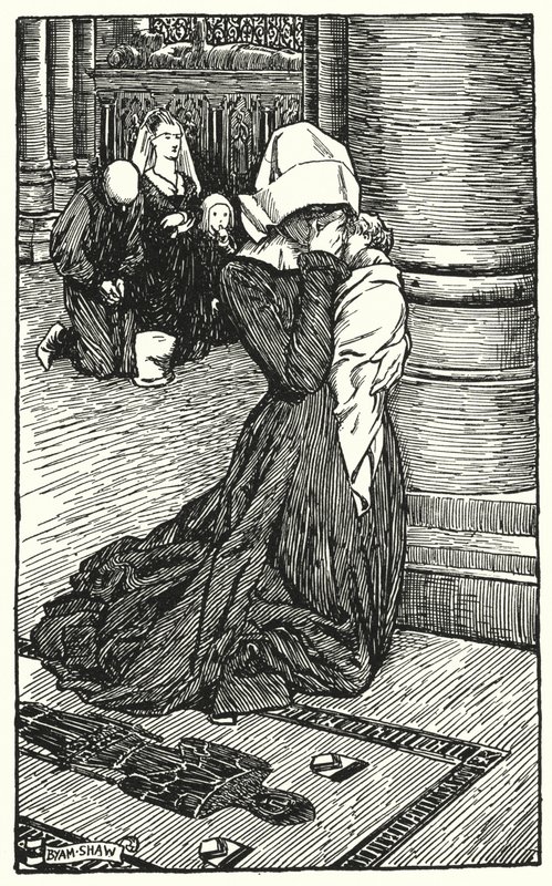 Illustration für The Cloister and The Hearth von Charles Reade (Lithografie) von Byam (after) Shaw