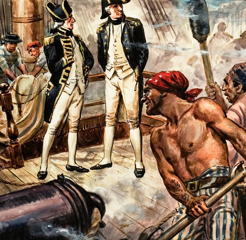 Nelson in der Schlacht von Trafalgar von C.L. Doughty