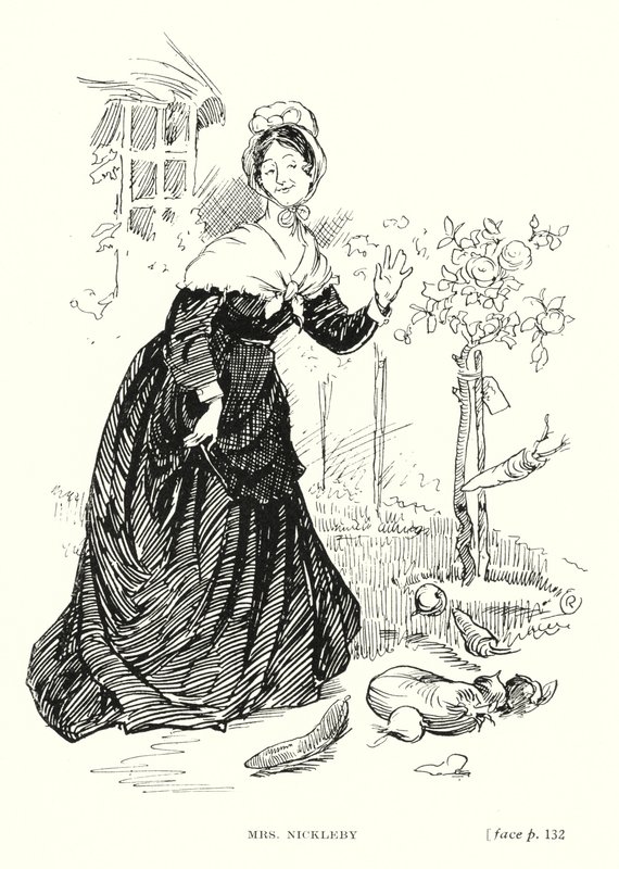 Dickens Charakter: Mrs. Nickleby von Captain Edward Henry Handley Read