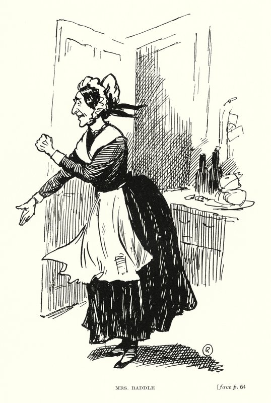 Dickens Charakter: Mrs Raddle von Captain Edward Henry Handley Read