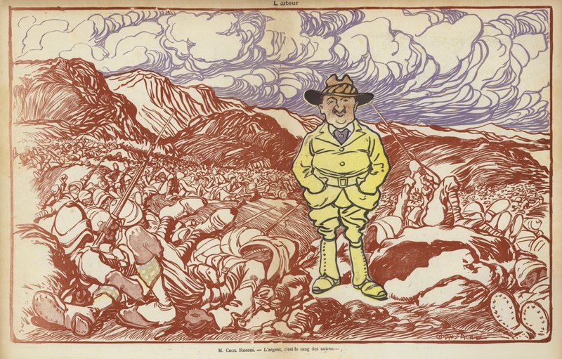 Cecil Rhodes, Illustration für Le Rire von Caran d Ache