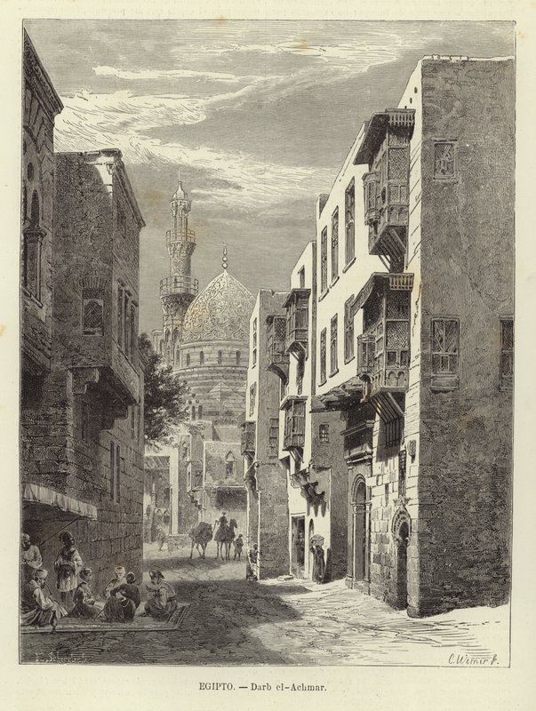 Ägypten - Darb al-Ahmar in Kairo von Carl Friedrich Heinrich Werner
