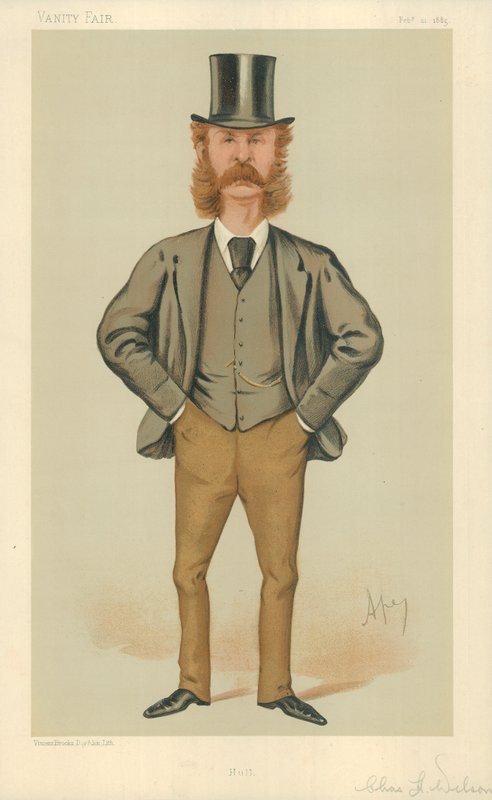 Mr. Charles Henry Wilson, Hull, 21. Februar 1885, Vanity Fair Karikatur von Carlo Pellegrini