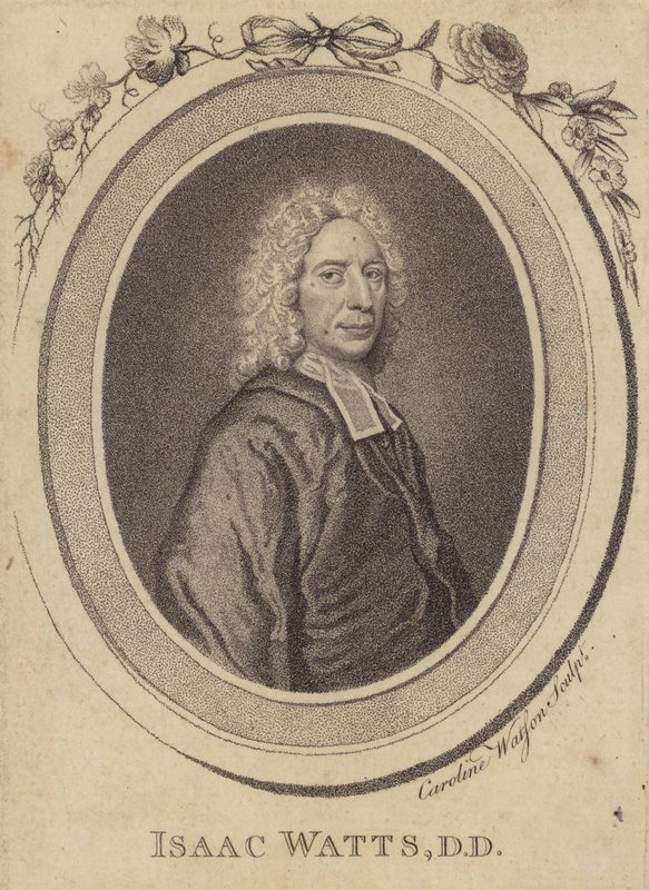 Isaac Watts, englischer christlicher Prediger, Liederdichter und Theologe von Caroline Watson