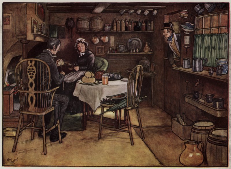 Illustration für The Pickwick Papers von Cecil Aldin von Cecil Charles Windsor Aldin