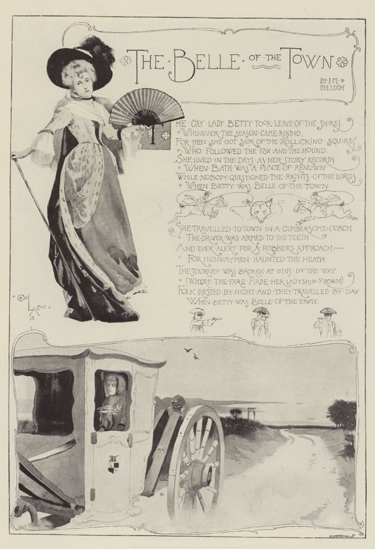 Die Schöne der Stadt, von J M Bulloch von Cecil Charles Windsor Aldin