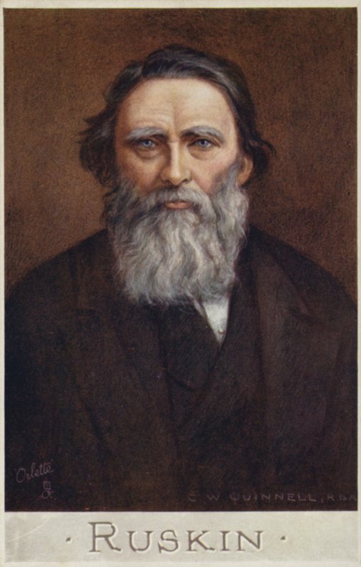 John Ruskin (1819-1900), englischer Schriftsteller, Kunstkritiker, Künstler und Sozialdenker von Cecil Watson Quinnell