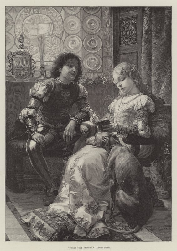 Drei gute Freunde von Cesare-Auguste Detti