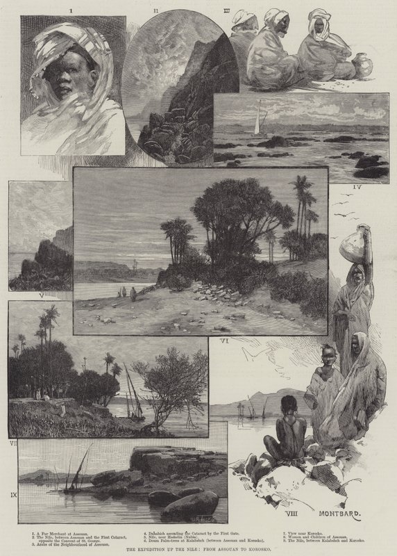 Die Expedition den Nil hinauf, von Assuan nach Korosko von Charles Auguste Loye