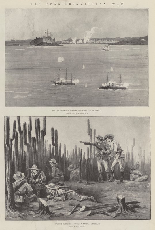 Der Spanisch-Amerikanische Krieg von Charles Auguste Loye
