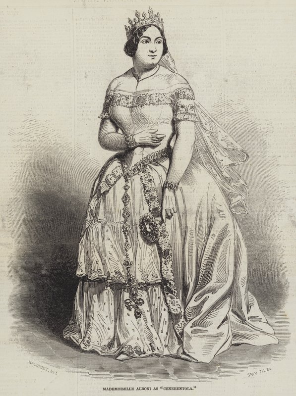 Mademoiselle Alboni als Cenerentola von Charles Baugniet
