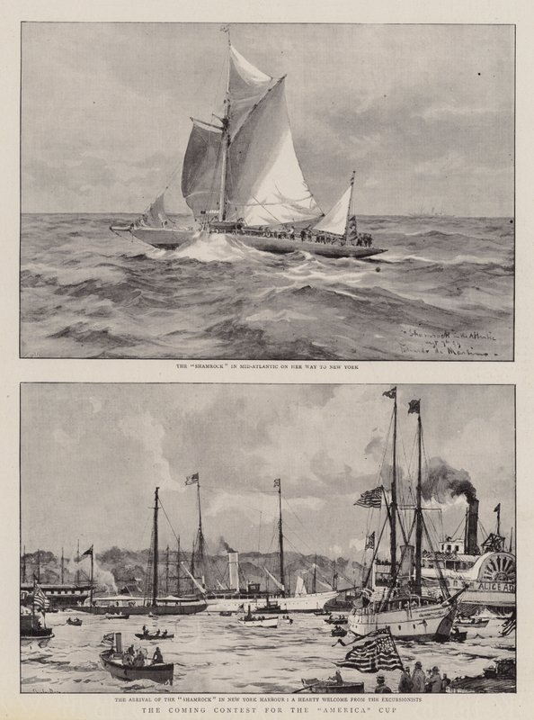 Der kommende Wettkampf um den America Cup von Charles Edward Dixon