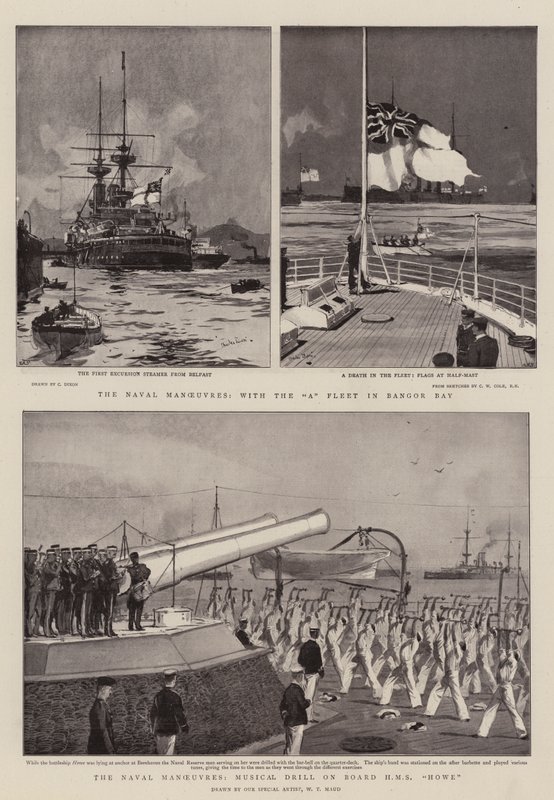 Die Marine-Manöver von Charles Edward Dixon