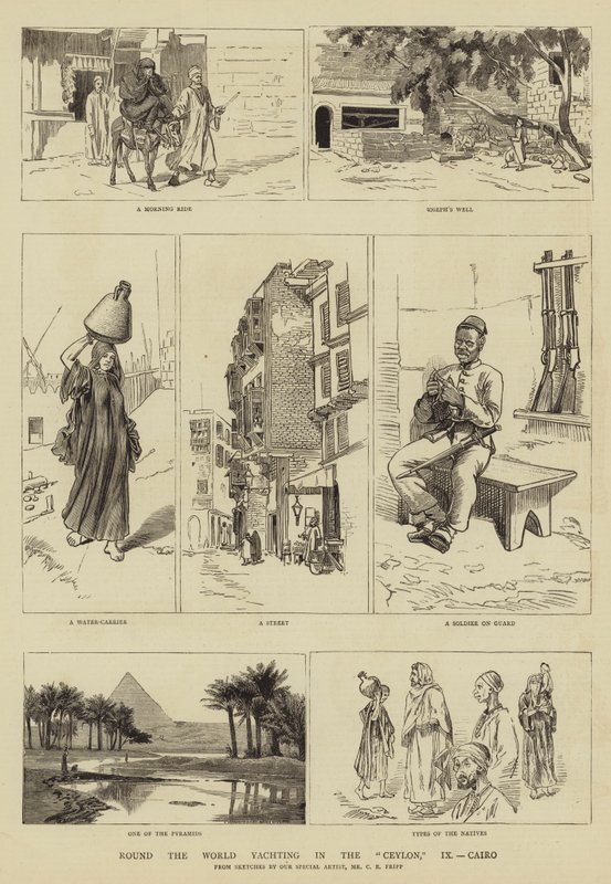 Weltumsegelung in der Ceylon, IX, Kairo von Charles Edwin Fripp