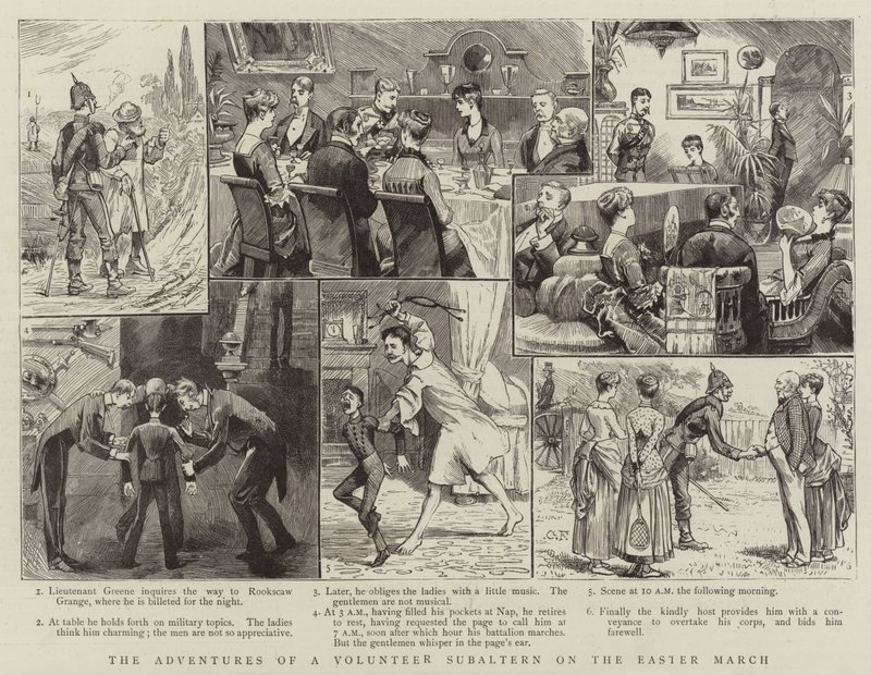 Die Abenteuer eines Freiwilligen-Unterleutnants auf dem Oster-Marsch von Charles Edwin Fripp