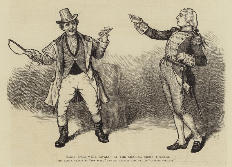 Szene aus The Rivals im Charing Cross Theatre von Charles Green