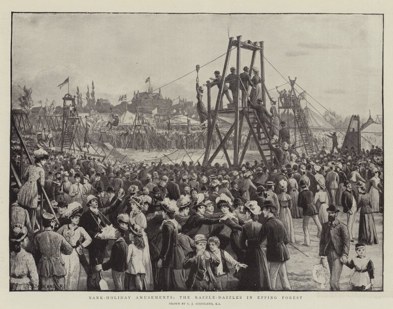 Bankfeiertagsvergnügungen, die Razzle-Dazzles im Epping Forest von Charles J. Staniland