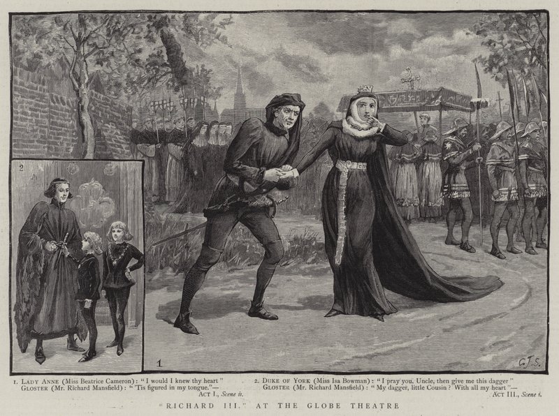 Richard III, im Globe Theatre von Charles J. Staniland