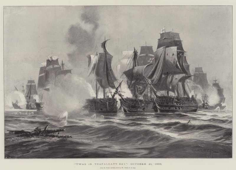Es war in der Trafalgar-Bucht, 21. Oktober 1805 von Charles John de Lacy