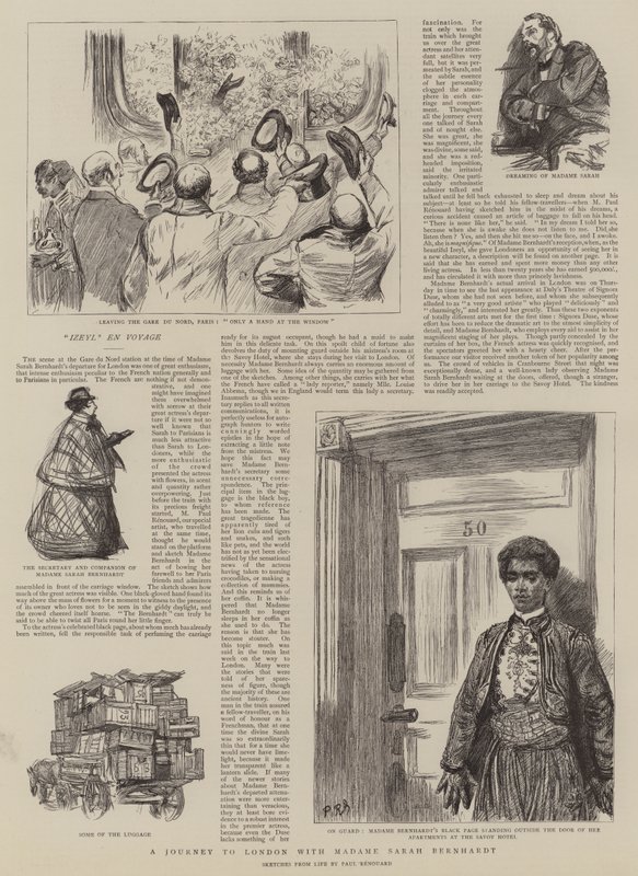 Eine Reise nach London mit Madame Sarah Bernhardt von Charles Paul Renouard